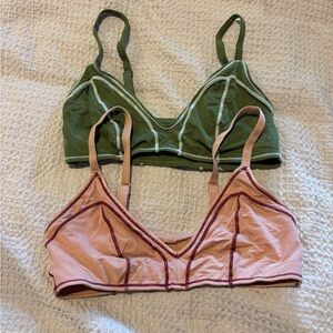 Parade Green and Pink Bralettes